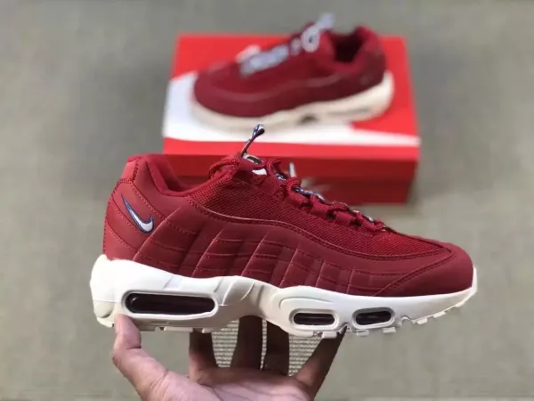 Nike Air Max 95 Burgundy Sneakers - 1