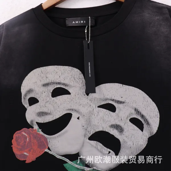 Amiri Rainbow Drip Logo Hoodie White - 3