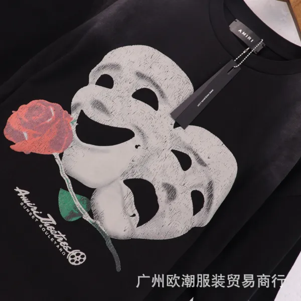 Amiri Rainbow Drip Logo Hoodie White - 5
