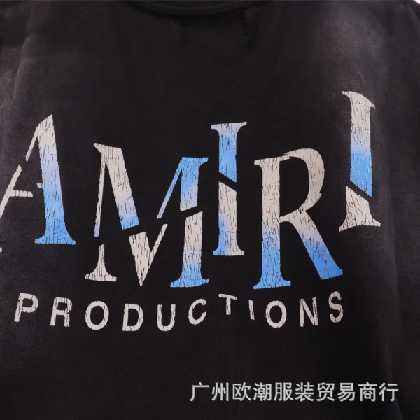 Amiri Rainbow Drip Logo Hoodie White - 9