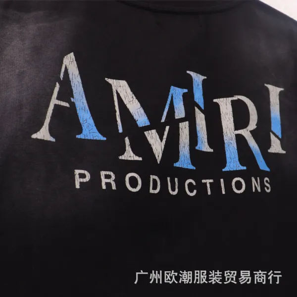 Amiri Rainbow Drip Logo Hoodie White - 10