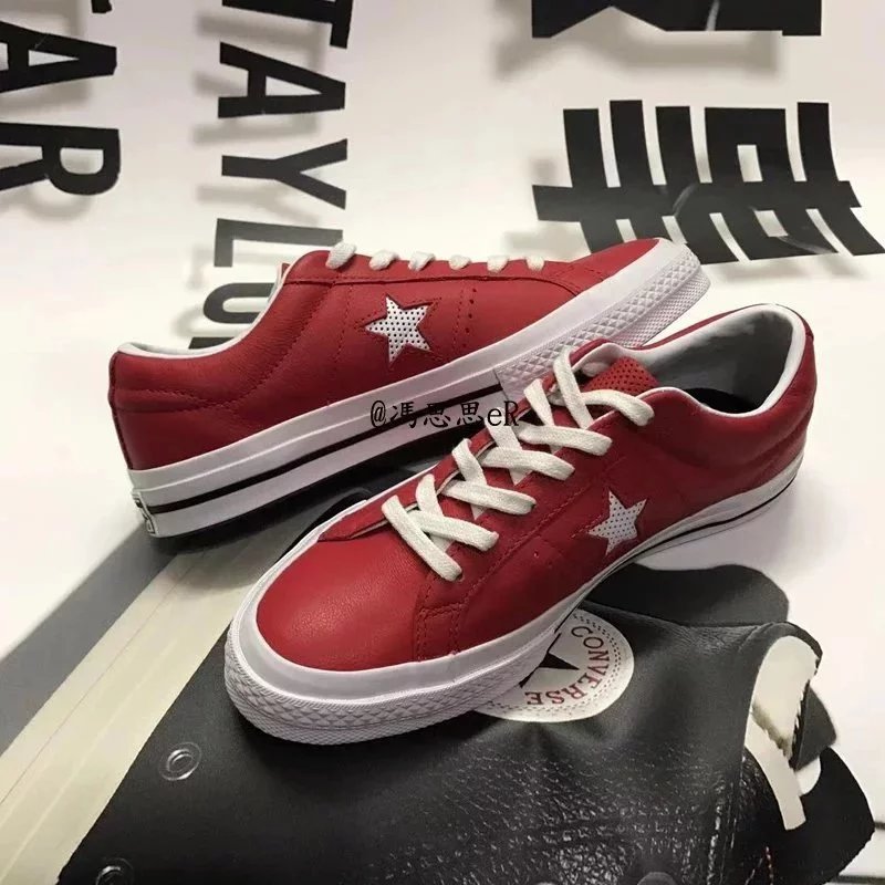Converse One Star Red Couple Shoes photo 2