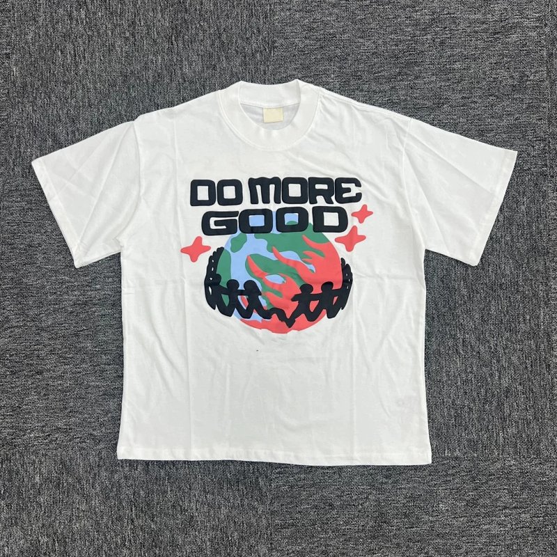 Do more good T-shirt 白色地球短袖BP-09