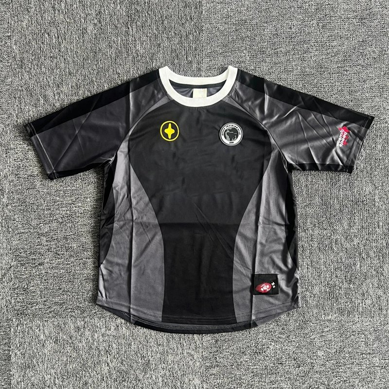 football t-shirt -black/grey 黑拼灰短袖球服 BP-12
