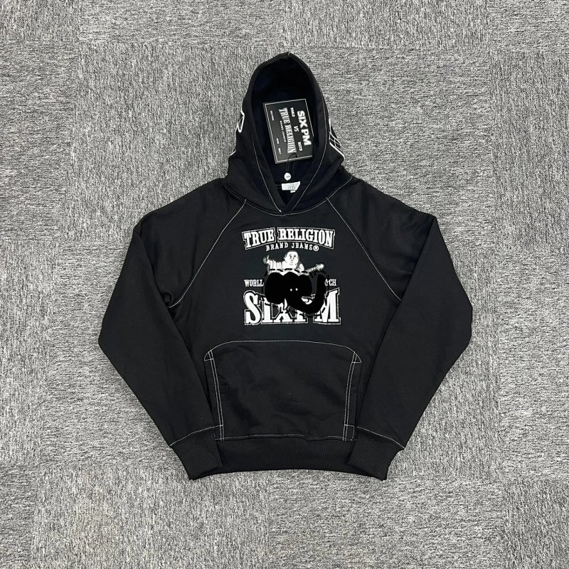 6PM X TRUE RELIGION True Religion Hoodie-Black  联名黑色宗教卫衣 6PM-1