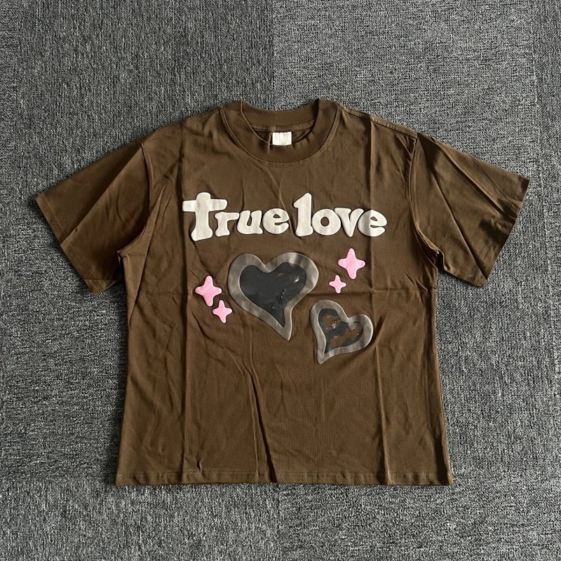 true love t-shirt 棕色真爱短袖 BP-16
