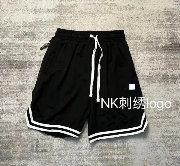 NK Embroidered Logo Basketball Shorts Black - 1