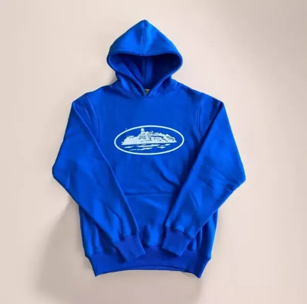 Design Cruise Ship Graphic Hoodie Royal Blue - 1
