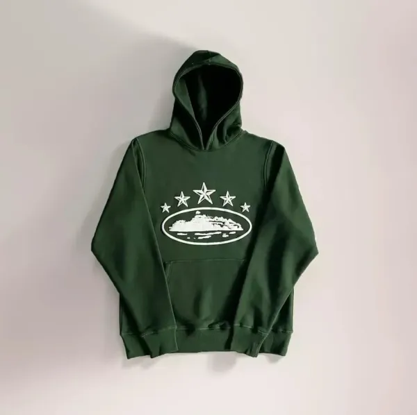 Design Island Star Hoodie Army Green Hoodie - 1