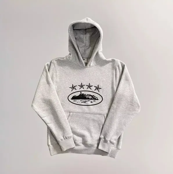 Design Five-Star Island Hoodie Gray - 1