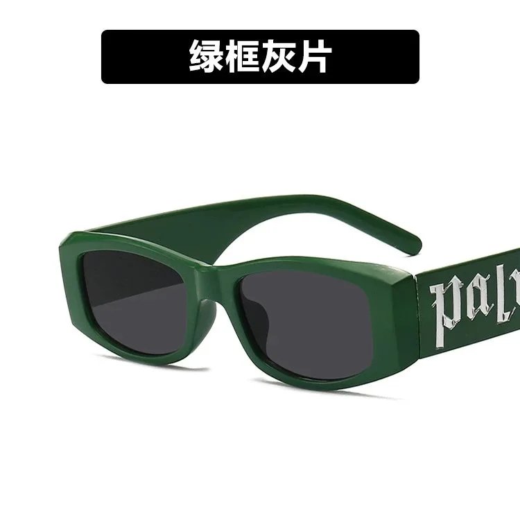 Palm Angels Green Frame Gray Lens Sunglasses - 1