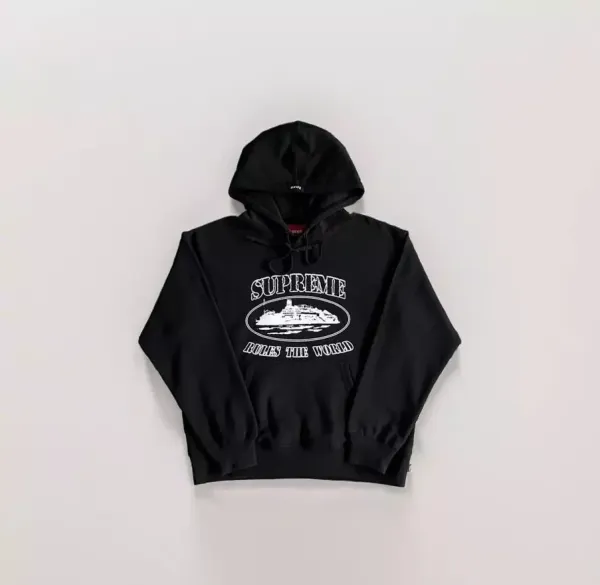 Supreme Yacht 'Rules The World' Black Hoodie - 1
