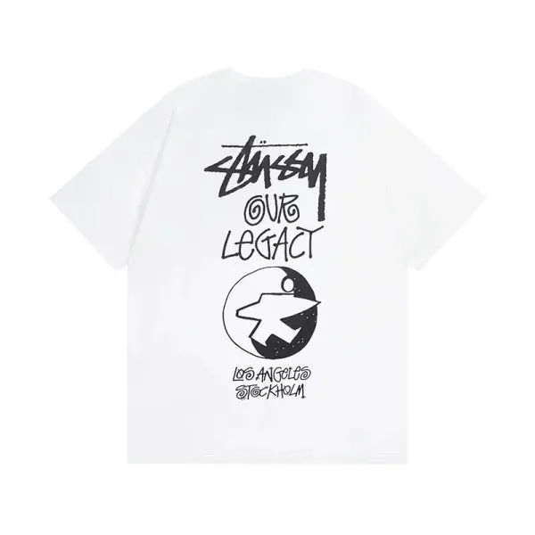Stussy Our Legacy Los Angeles Stockholm White T-Shirt - 1