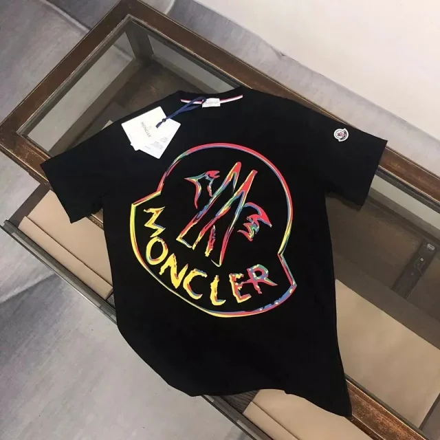 Moncler T-Shirts 4TS002 Graphic Logo product detail image 4