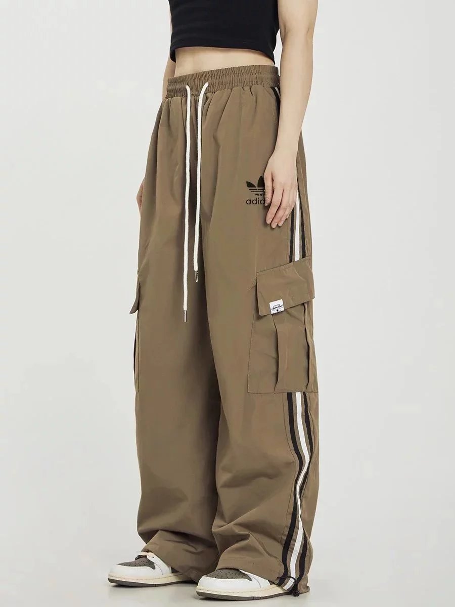 Black Cargo Shorts with Ship Logo Design