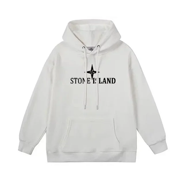 Stone Island Hoodies & Sweatshirts Pullover hoodie with drawstring hood and kangaroo pocket product detail image 4