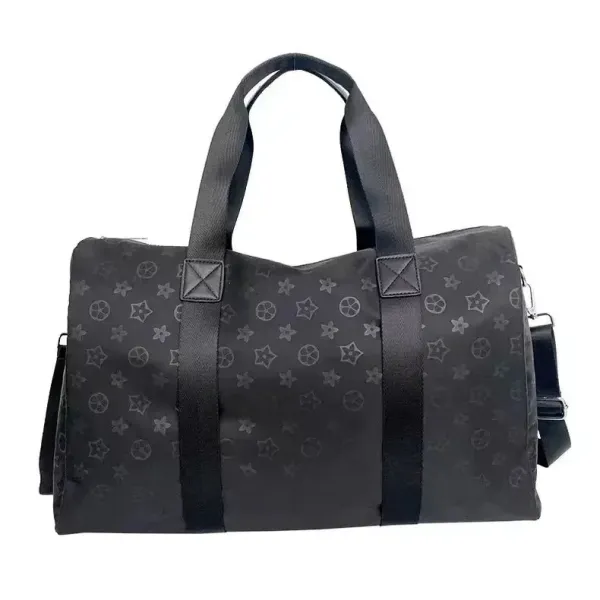 Louis Vuitton Monogram Eclipse Duffle Bag Black - 1