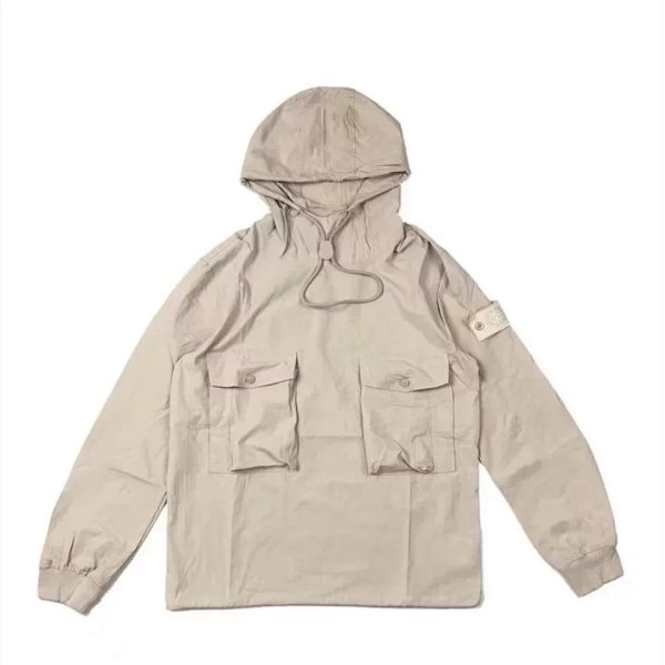 C.P. Company Hooded Field Jacket Beige Outerwear product listing in Litbuy spreadsheet finds