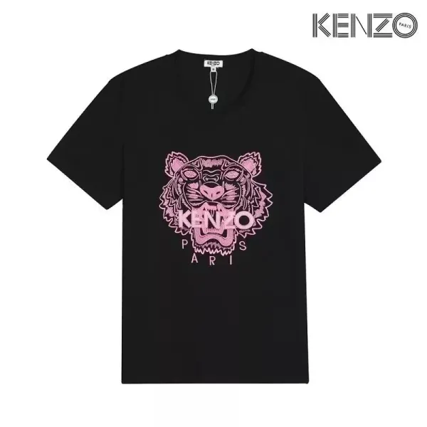 Kenzo Tiger Embroidered Black T-Shirt - 4