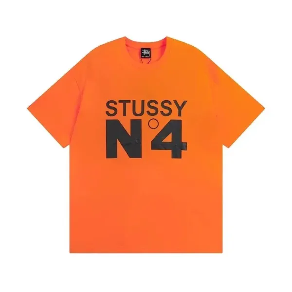 Stussy N°4 Orange T-Shirt - 1