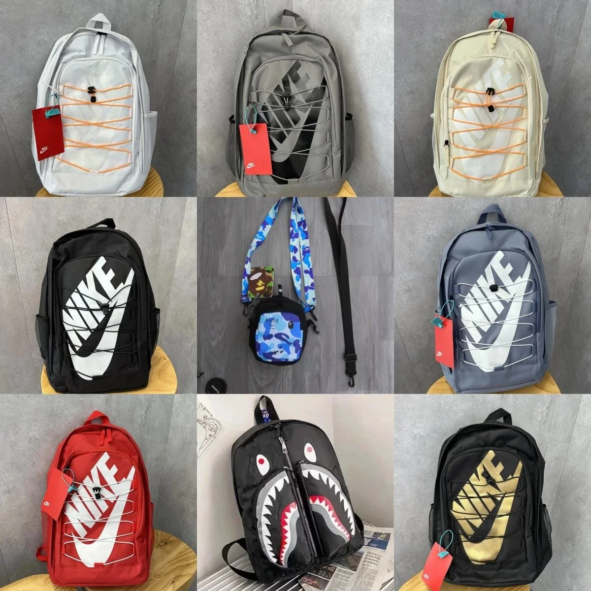 Nike Sportswear Backpack & Bape Shoulder Bag [40 Models]