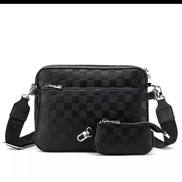 Design Minimalist Black Nylon Duffle Bag - 7