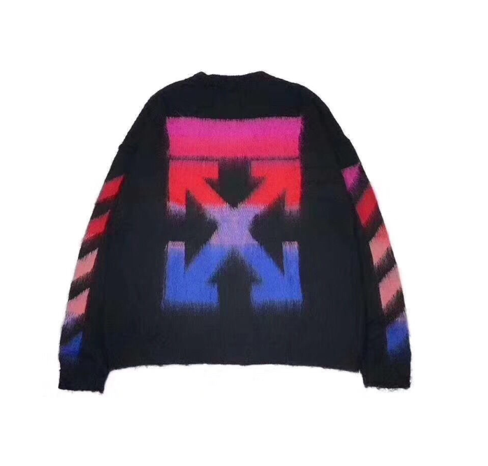 Off-White Varsity Jacket Black/Gold Leather-Sleeve Outerwear - 13