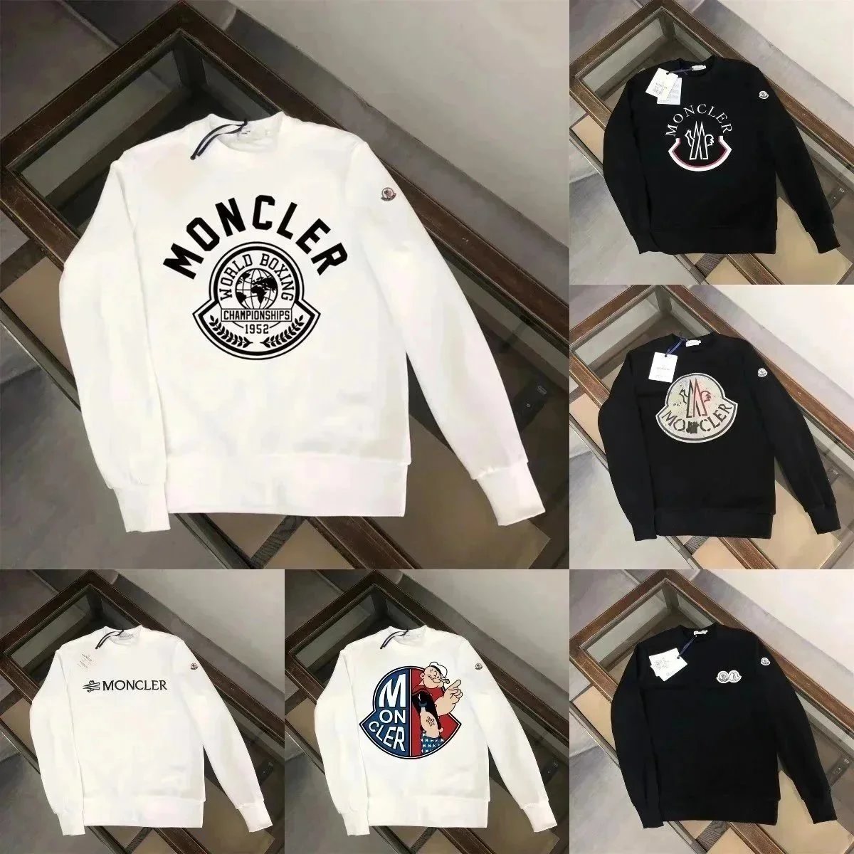 Moncler White Long Sleeve Sweatshirt