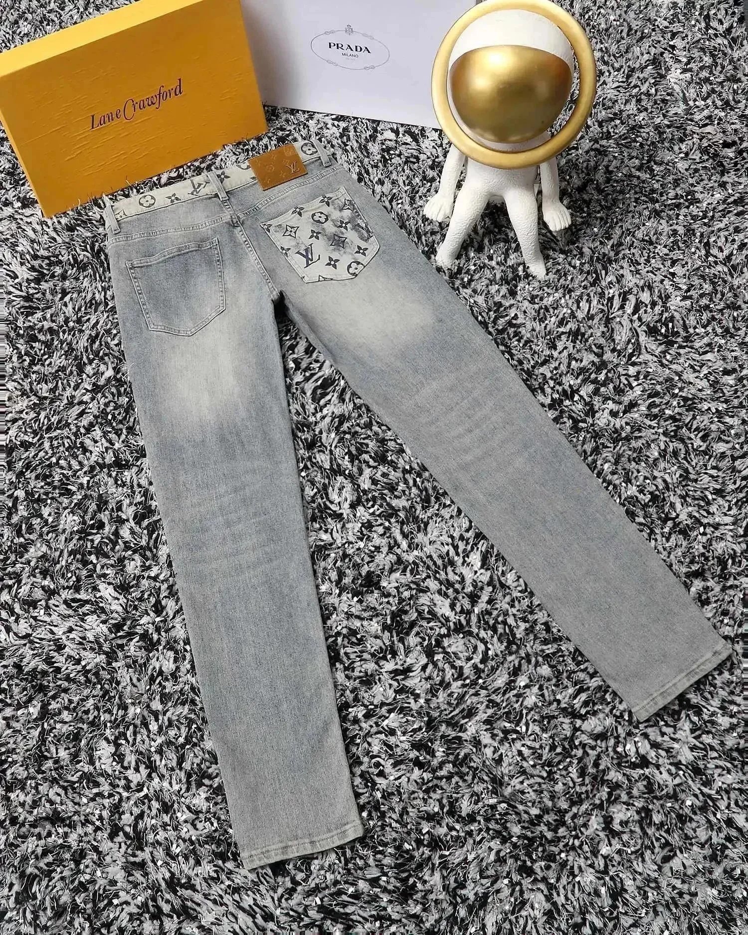 Louis Vuitton Grey Slim Fit Jeans