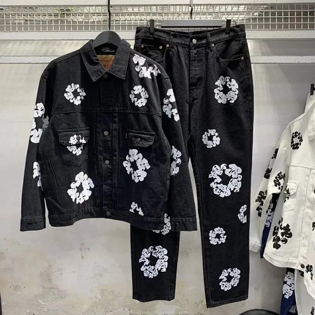 Tears Denim Jackets & Jeans Pants Suit: seller detail photo 3