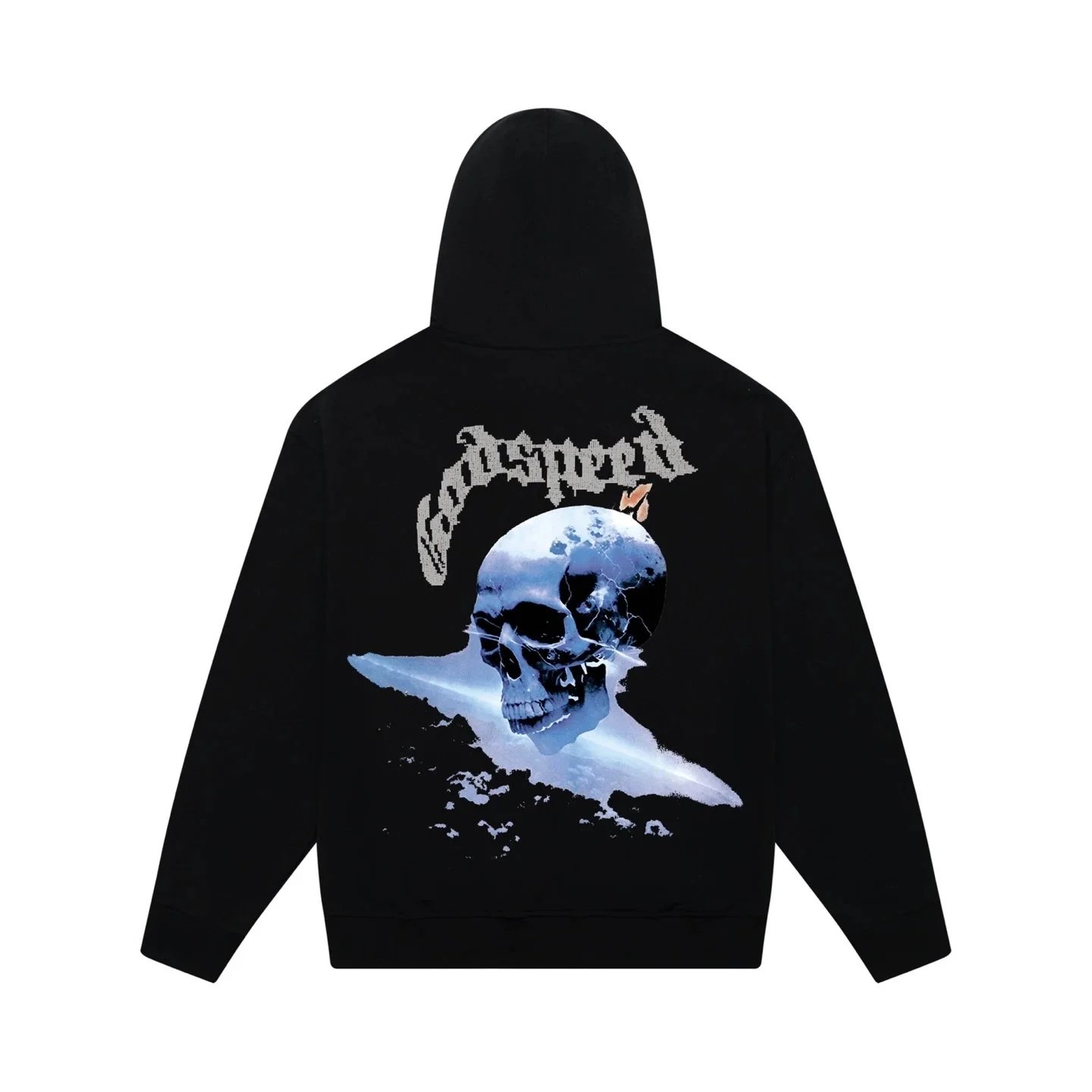 Godspeed Skull Cowboy Hoodie White - 9