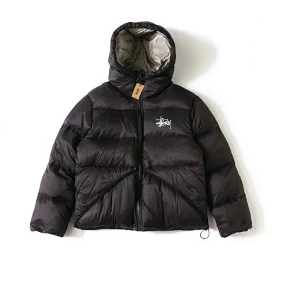 Stüssy Boxy Glossy Hooded Down Jacket - rep Stussy