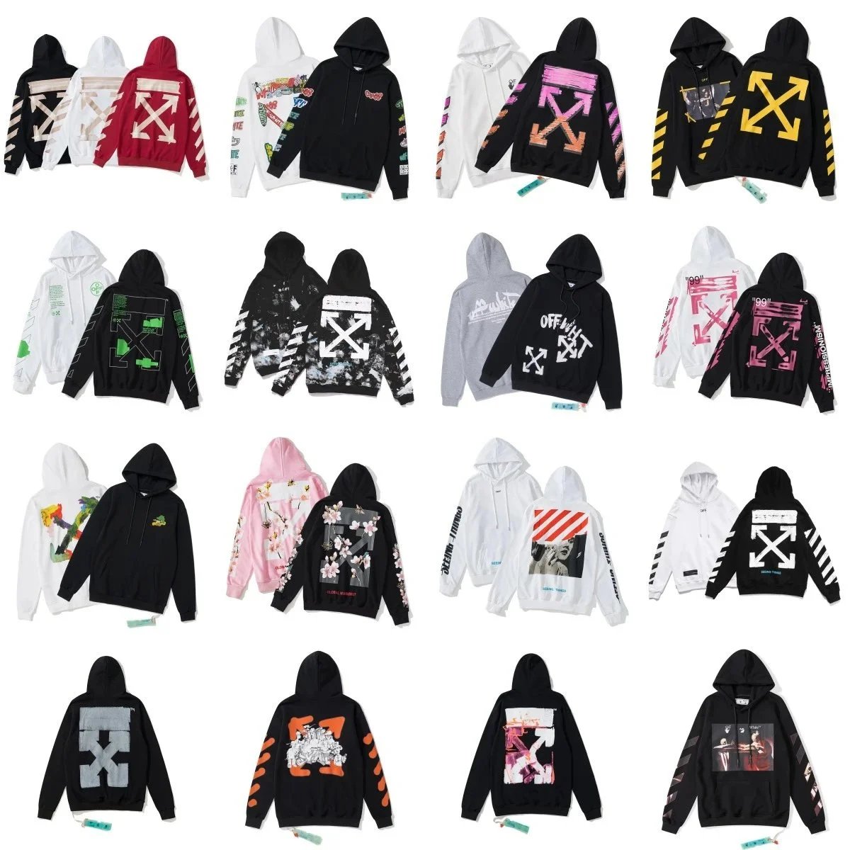 Off-White Arrow Hoodies [Multi