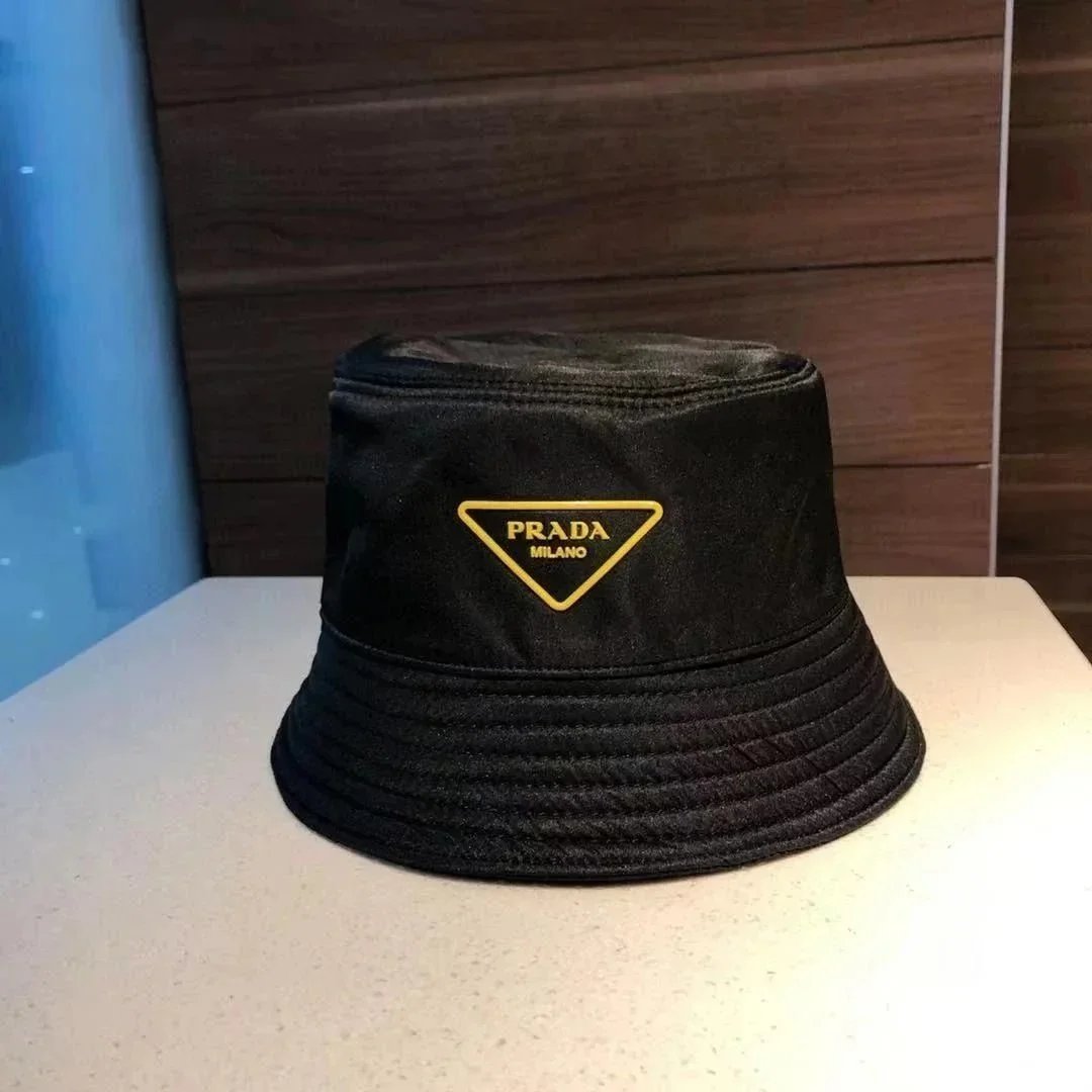 Prada Triangle Logo Black Baseball Cap - 5