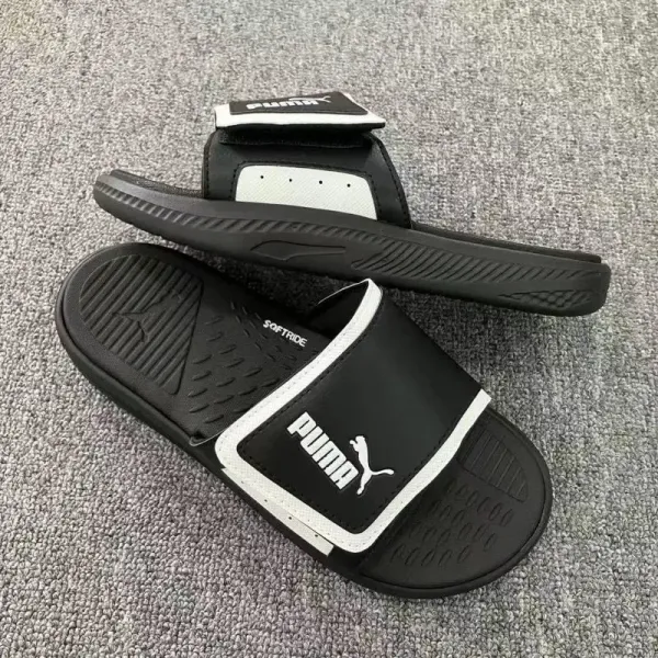 Puma Softride Slide Black/White Sandals - 1