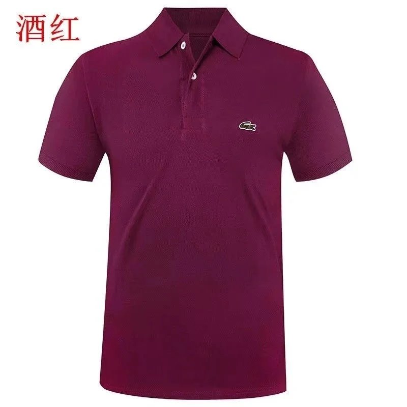 short sleeve wine red