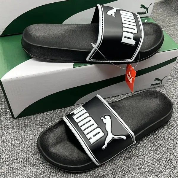 Puma Leadcat FTR Black Slide Sandals - 1