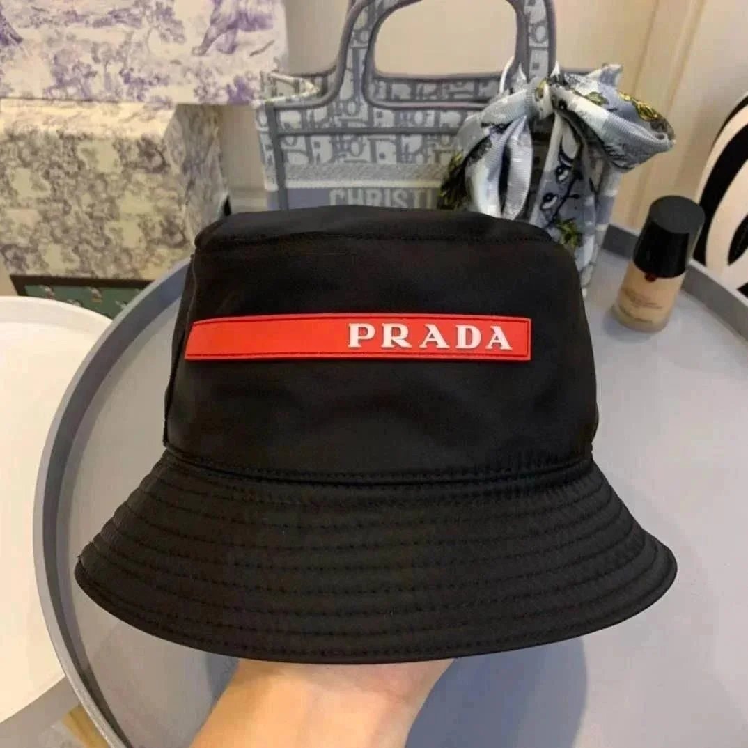 Prada Triangle Logo Black Baseball Cap - 6