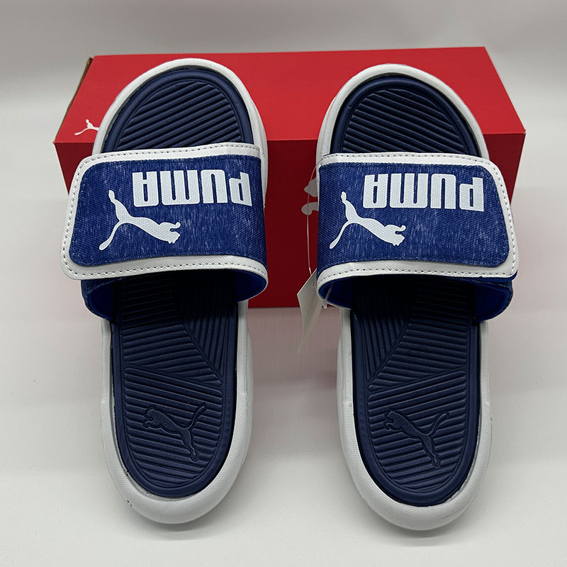 Puma Leadcat FTR Slide Navy Blue and White Slippers - 1