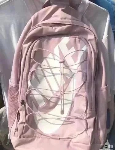 Nike Heritage Backpack Pink Gold Logo Casual Backpack - 11