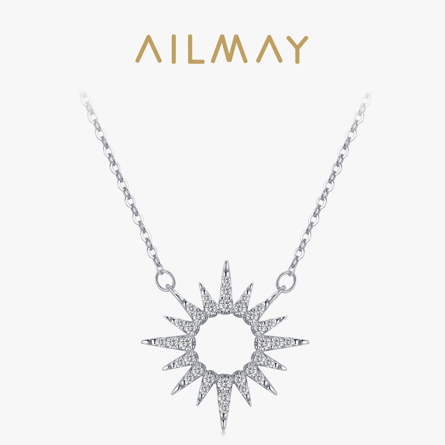 Ailmay Starburst Pendant Necklace T-Shirt