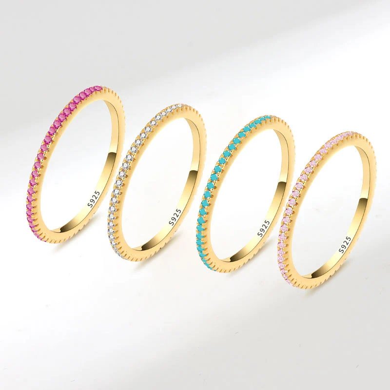 Louis Vuitton S925 Sterling Silver Micro-Pave Stackable Ring T-Shirt