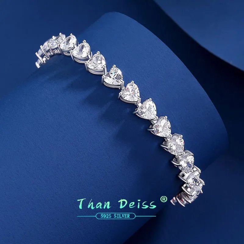 Than Deiss Heart-Cut Crystal Tennis Bracelet T-Shirt