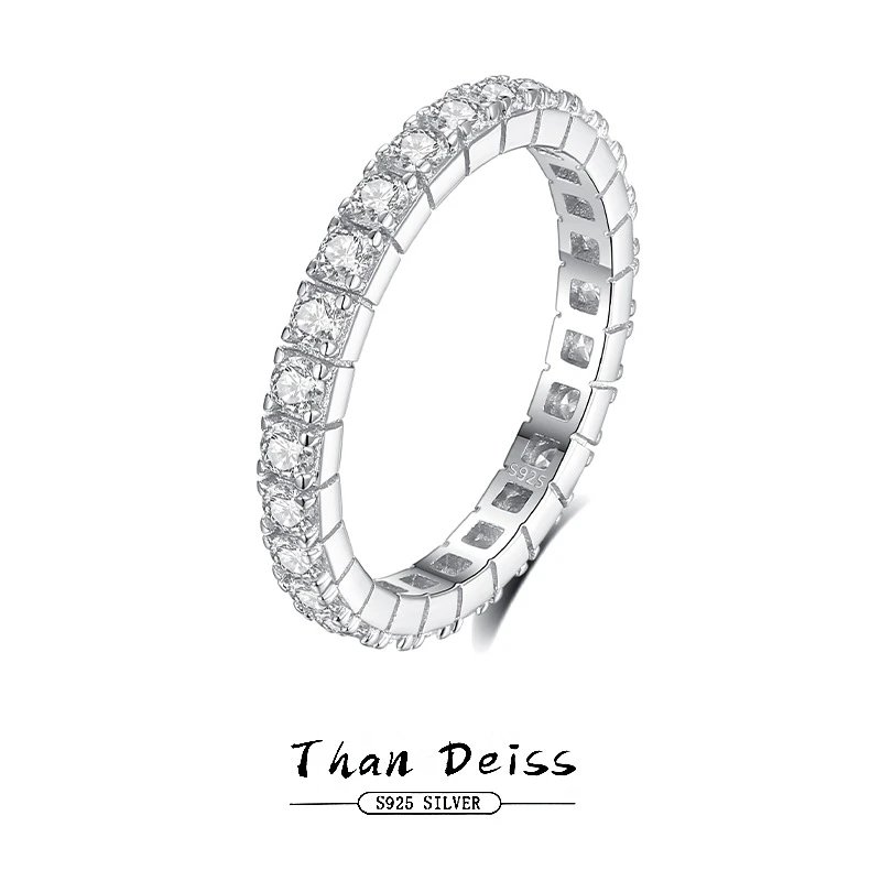 Louis Vuitton Than Deiss Eternity Band Ring S925 Silver T-Shirt