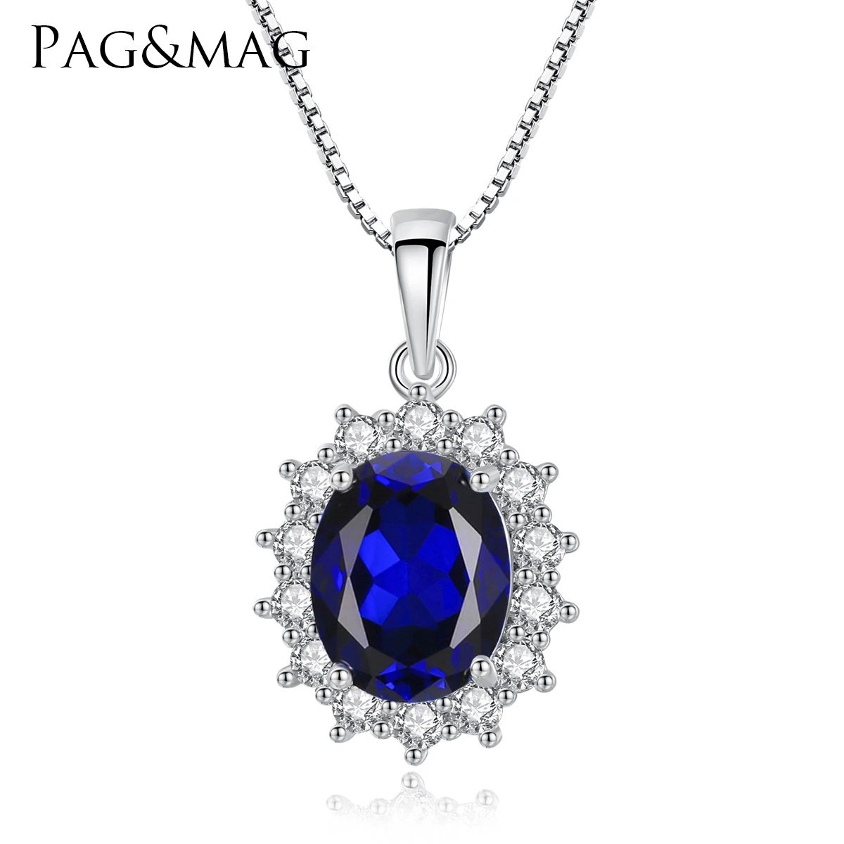 Alo Pag&Mag Sapphire Halo Pendant Necklace T-Shirt