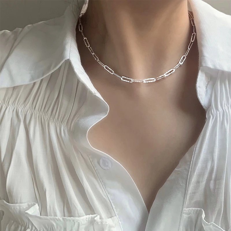 Louis Vuitton Silver Link Chain Necklace T-Shirt