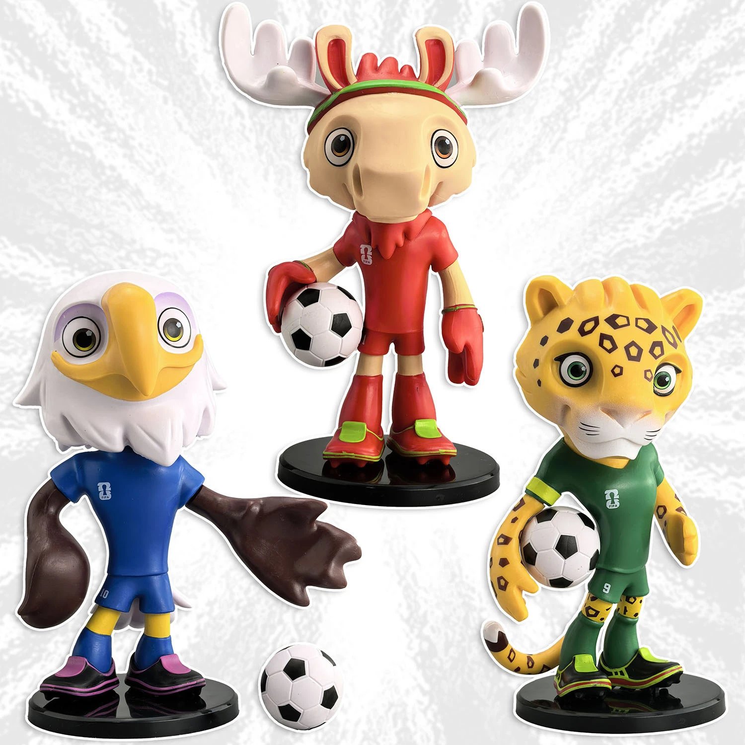 Fifa 2018 World Cup Mascot Figurines T-Shirt