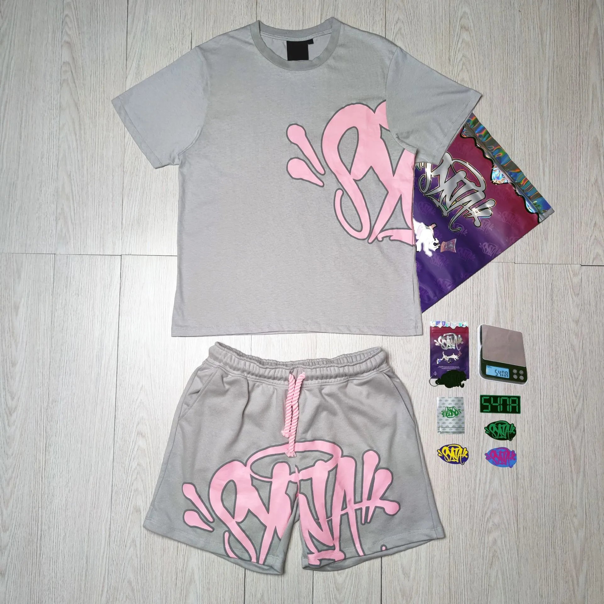 Grey Outfit Set (With Accessories & Bag) - 02