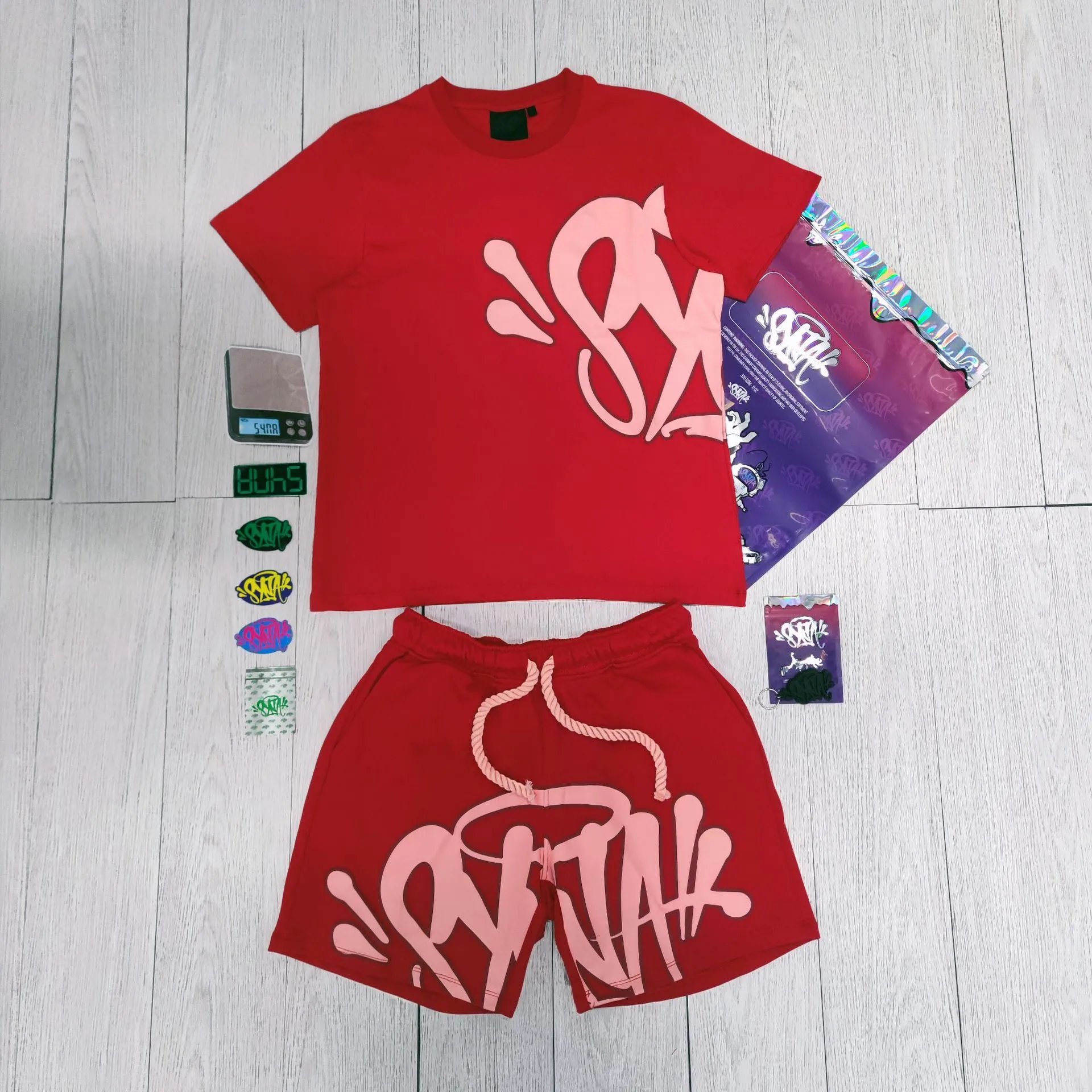 Red Outfit Set (With Accessories & Bag) - 02