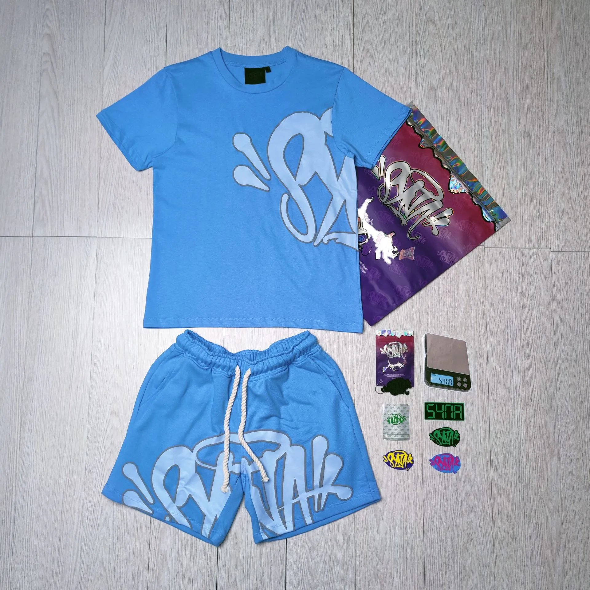 Blue Outfit Set (With Accessories & Bag) - 02